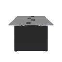 Ver imagem 5 de Plataforma de Trabalho 4 Lugares 1,80m X 1,20m Pé Painel F5 Cor:cinza Sagrado com Preto