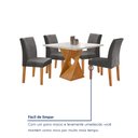 Ver mais imagens de Conjunto Mesa Barcelona 100cmx100cm 4 Cadeiras Espanha Tampo Slim Plus Quadrado Vidro Yescasa