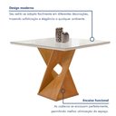 Ver imagem 3 de Conjunto Mesa Barcelona 100cmx100cm 4 Cadeiras Espanha Tampo Slim Plus Quadrado Vidro Yescasa