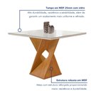 Ver imagem 2 de Conjunto Mesa Barcelona 100cmx100cm 4 Cadeiras Espanha Tampo Slim Plus Quadrado Vidro Yescasa