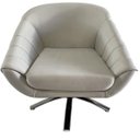 Ver imagem 7 de Kit Duas Poltrona Giovana Base Giratória Cromado em Sued Premium:bege