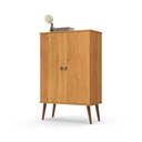 Ver imagem 2 de Sapateira Multiuso com Portas Quarto Closet Retro Spazio - 3 Cores:cinamomo