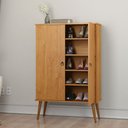 Ver imagem 1 de Sapateira Multiuso com Portas Quarto Closet Retro Spazio - 3 Cores:cinamomo