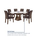 Ver mais imagens de Conjunto Mesa Barcelona 120cmx120cm 6 Cadeiras Espanha Tampo Plus Redondo Vidro Yescasa