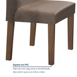 Conjunto Mesa Barcelona 120cmx120cm 6 Cadeiras Espanha Tampo Plus Redondo Vidro Yescasa - 7