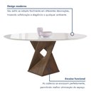 Ver imagem 3 de Conjunto Mesa Barcelona 120cmx120cm 6 Cadeiras Espanha Tampo Plus Redondo Vidro Yescasa