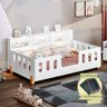Cama de Criança Infant Montessoriana Led Nina com Nicho - Branco Incluso Lousa Mágica - 1