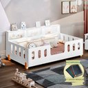 Ver imagem 1 de Cama de Criança Infant Montessoriana Led Nina com Nicho - Branco Incluso Lousa Mágica