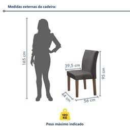 Conjunto Mesa Barcelona 120cmx120cm 6 Cadeiras Espanha Tampo Plus Redondo Vidro Yescasa - 10