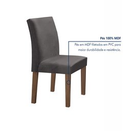 Conjunto Mesa Barcelona 120cmx120cm 6 Cadeiras Espanha Tampo Plus Redondo Vidro Yescasa - 5