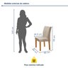 Conjunto Mesa Barcelona 120cmx120cm 6 Cadeiras Espanha Tampo Plus Redondo Vidro Yescasa - 10