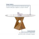 Ver imagem 4 de Conjunto Mesa Barcelona 120cm com 6 Cadeiras Espanha Tampo Plus Redondo Vidro Yescasa