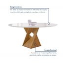 Ver imagem 6 de Conjunto Mesa Barcelona 120cm com 6 Cadeiras Espanha Tampo Plus Redondo Vidro Yescasa