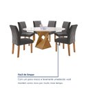 Ver mais imagens de Conjunto Mesa Barcelona 120cmx120cm 6 Cadeiras Espanha Tampo Plus Redondo Vidro Yescasa