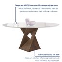 Ver imagem 2 de Conjunto Mesa Barcelona 120cmx120cm 6 Cadeiras Espanha Tampo Plus Redondo Vidro Yescasa