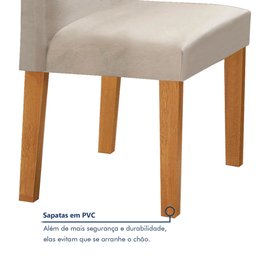 Conjunto Mesa Barcelona 120cmx120cm 6 Cadeiras Espanha Tampo Plus Redondo Vidro Yescasa - 7