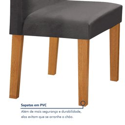 Conjunto Mesa Barcelona 120cmx120cm 6 Cadeiras Espanha Tampo Plus Redondo Vidro Yescasa - 7