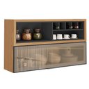 Ver imagem 1 de Armário Aéreo de Cozinha Itatiaia 1 Porta e Nicho Grafite New Porto