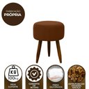 Ver imagem 5 de Puff Banqueta Decorativo Pés Madeira