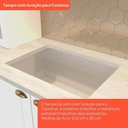 Ver imagem 5 de Cozinha Modulada Americana 8 Peças Balcão 120cm Branco/calcare com Tampo - Móveis Henn