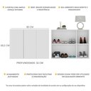 Ver imagem 3 de Sapateira 3 Portas Nina Multimóveis Branca