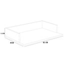 Ver imagem 5 de Suporte Suspenso Para Micro-ondas Forno 60x40 cm Class L03 Preto - Lyam Decor