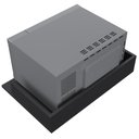 Ver mais imagens de Suporte Suspenso Para Micro-ondas Forno 60x40 cm Class L03 Preto - Lyam Decor