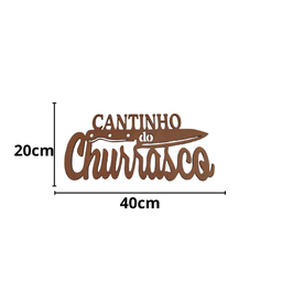 Cantinho do Churrasco em Mdf Natural - 2