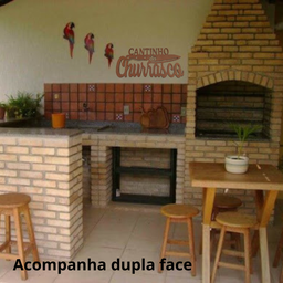 Cantinho do Churrasco em Mdf Natural - 3
