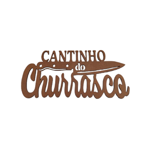Cantinho do Churrasco em Mdf Natural