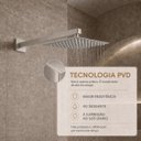 Ver mais imagens de Ducha Chuveiro Articulado Níquel Escovado Aço Inox 304 Luxo