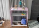 Ver imagem 4 de Mini Berço Chiqueirinho 2 em 1 com Rodízios e Colchão Baby:Rosa