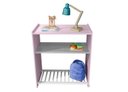 Ver imagem 5 de Mini Berço Chiqueirinho 2 em 1 com Rodízios e Colchão Baby:Rosa