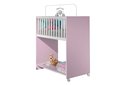 Ver imagem 2 de Mini Berço Chiqueirinho 2 em 1 com Rodízios e Colchão Baby:Rosa