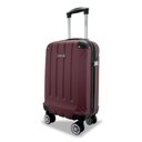 Ver imagem 2 de Kit Duas Malas de Bordo Pp Rígidas 360º - Gladiador A5mb Cor:branco e Cereja