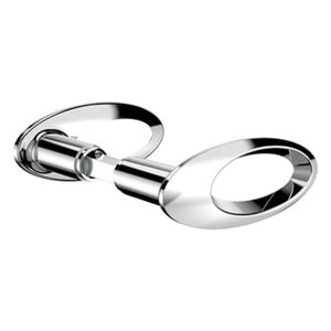Maçaneta Glass Open Golf 30mm com Parafuso Cromado Soprano