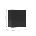 Ver imagem 2 de Armário Aéreo Aliex 02 Portas Preto