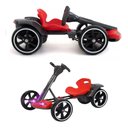Ver imagem 2 de Kart Eletrico Infantil Dobravel Ate 65kg com Led e Controle - Xcell - Vermelho