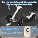 Ver imagem 4 de Kart Eletrico Infantil Dobravel Ate 65kg com Led e Controle - Xcell - Vermelho