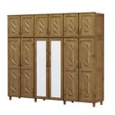 Ver imagem 2 de Guarda-roupa 12 Portas 3 Gavetas Grécia Imbuia Madeira Pinus - Cavazotto