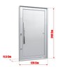 Porta Pivotante Lambril com Puxador Lado Esquerdo Elite 240x120 - 7