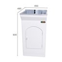 Ver imagem 5 de Tanque Lavar Roupa Fiberblu Paris 20 Litros Granitado Cinza