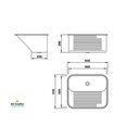 Ver imagem 2 de Tanque para Lavanderia Escovado Ct-60 - Mekal