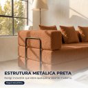 Ver imagem 6 de Sofá Cama 3 Lugares na Caixa 190 cm Capri Bouclê B05 - D'Rossi
