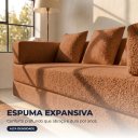 Ver imagem 7 de Sofá Cama 3 Lugares na Caixa 190 cm Capri Bouclê B05 - D'Rossi