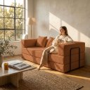 Ver imagem 2 de Sofá Cama 3 Lugares na Caixa 190 cm Capri Bouclê B05 - D'Rossi