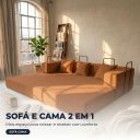 Ver imagem 5 de Sofá Cama 3 Lugares na Caixa 190 cm Capri Bouclê B05 - D'Rossi