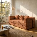 Ver imagem 1 de Sofá Cama 3 Lugares na Caixa 190 cm Capri Bouclê B05 - D'Rossi