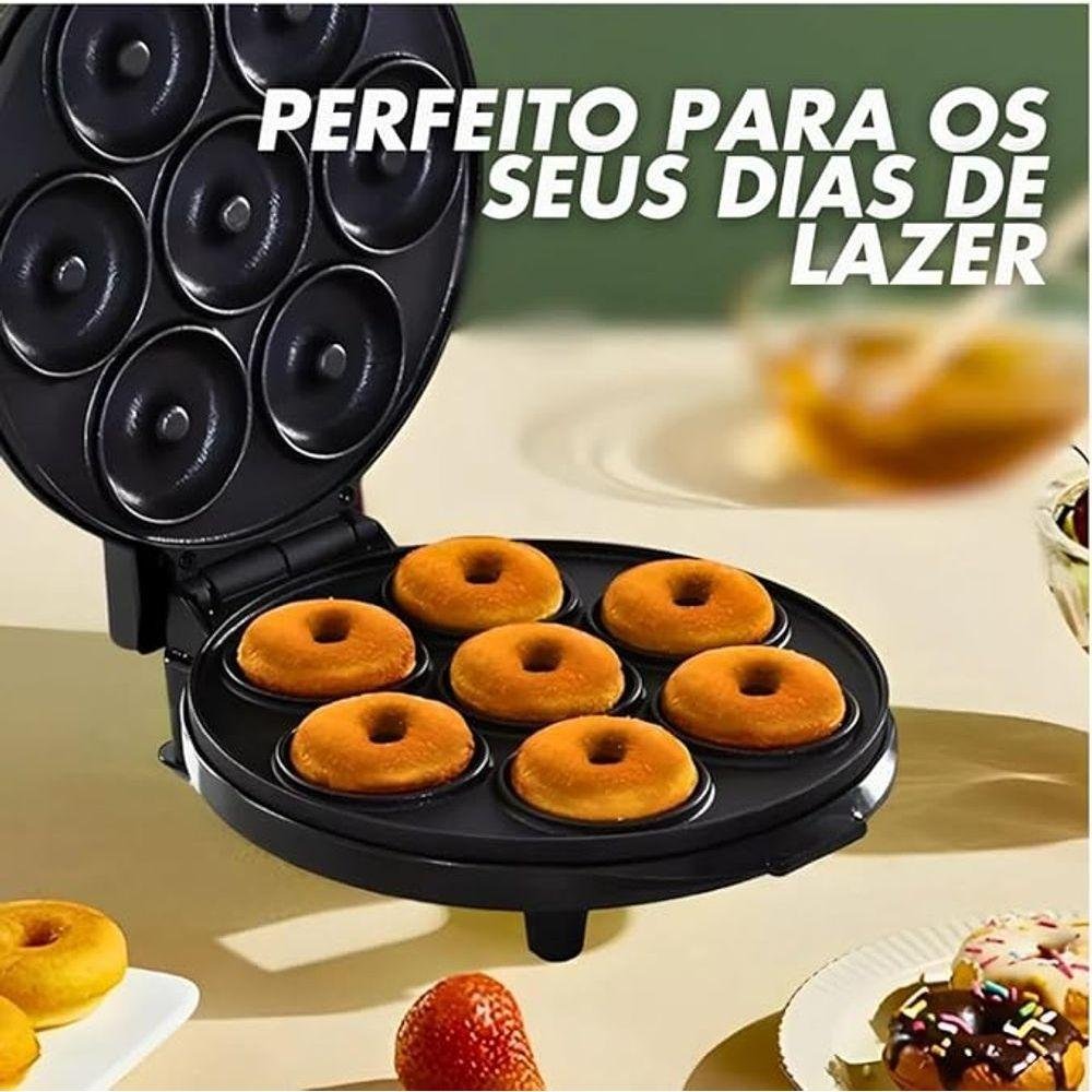 Máquina de Donuts - Faz 7 Rosquinhas - 110v Preto - 7