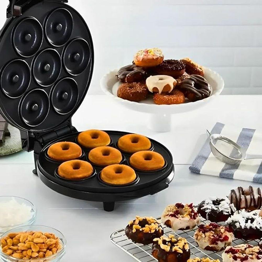 Máquina de Donuts - Faz 7 Rosquinhas - 110v Preto - 5